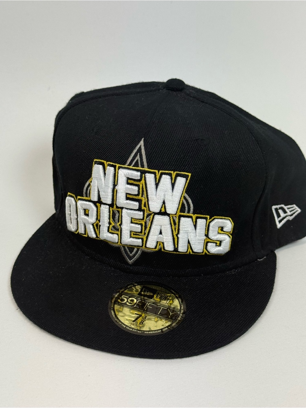 🏈New Era 59FIFTY New Orleans Saints Fitted Hat size 7 3/8